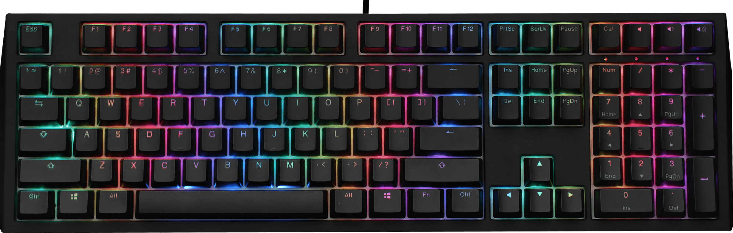 Ducky Shine 7 Gunmetal RGB Gaming Keyboard - Cherry MX Red Switch – Anigma